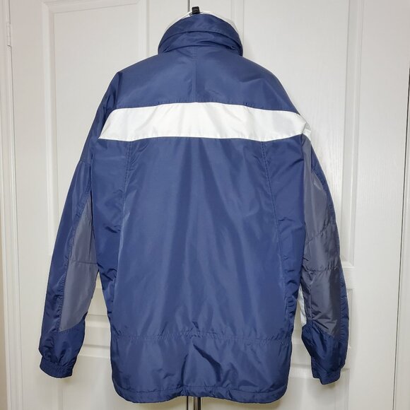 Columbia Men’s Navy Blue and Cream/Grey Ski Jacket Size L - Picture 4 of 6